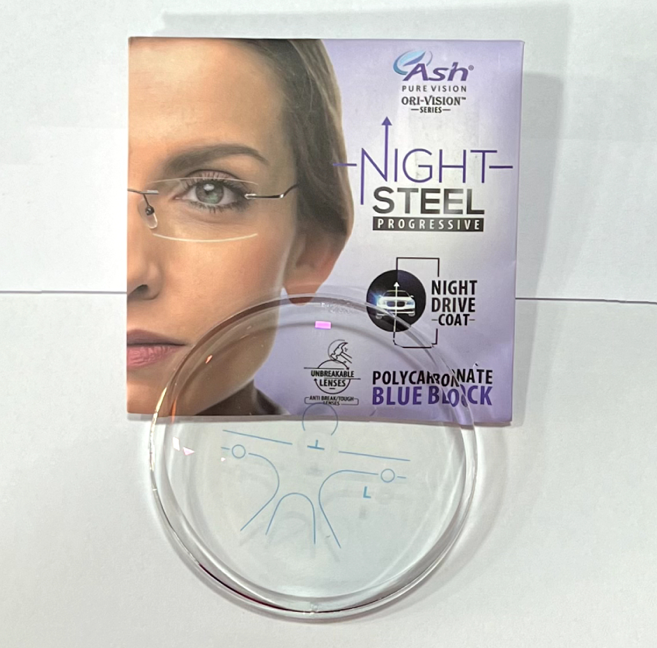 2. Night Steel Polycarbonate Progressive Bluecut Drive HMC